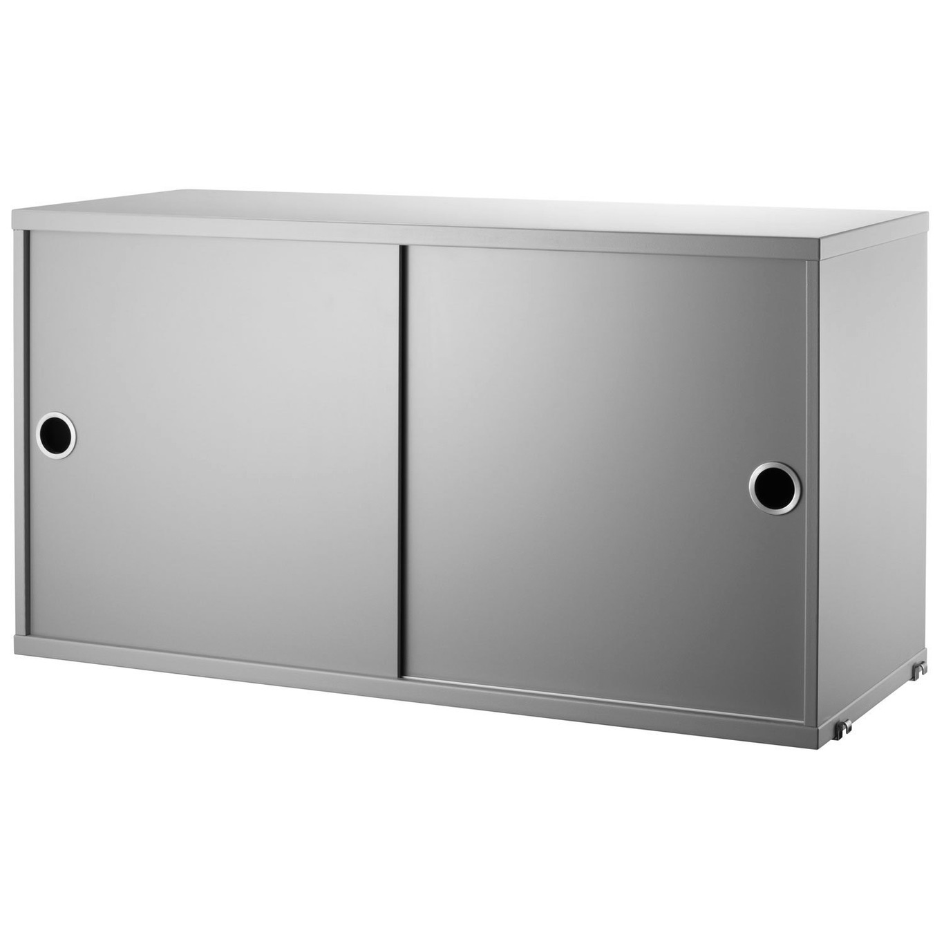 String Cabinet With Sliding Doors 30x78 cm, Grey