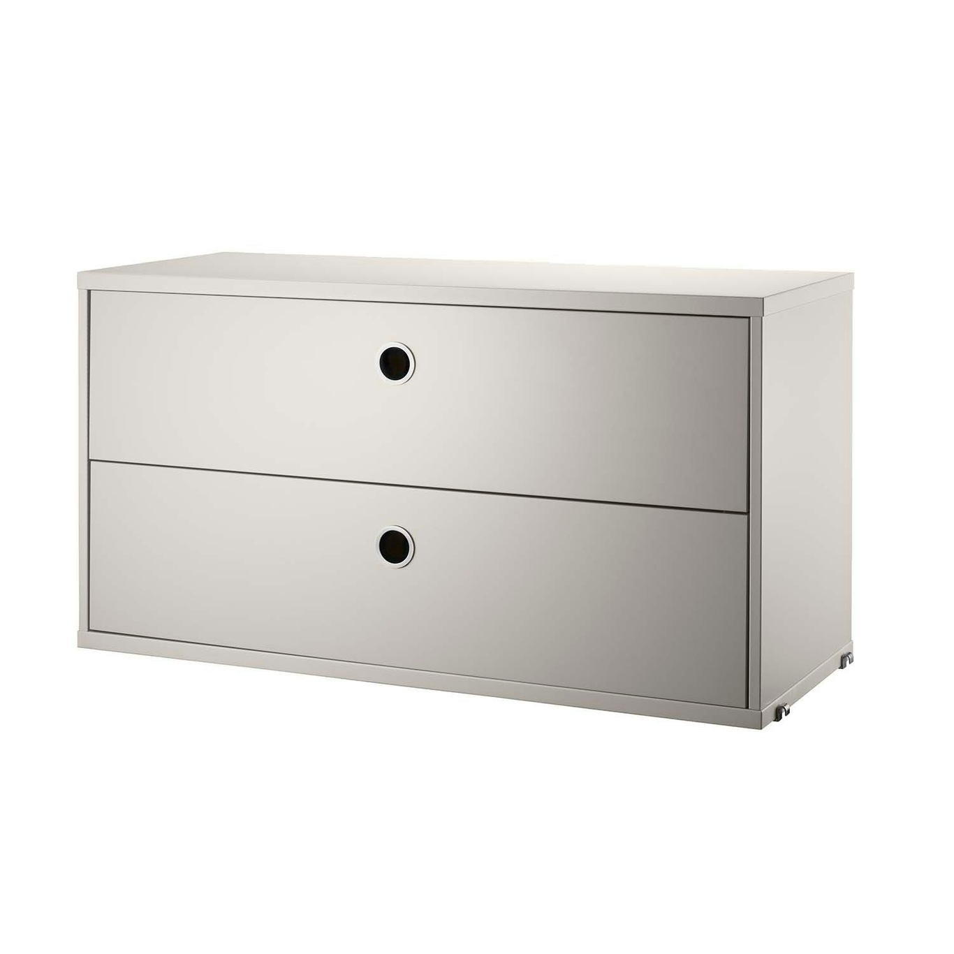 String Chest Of Drawers 78x30 cm, Beige