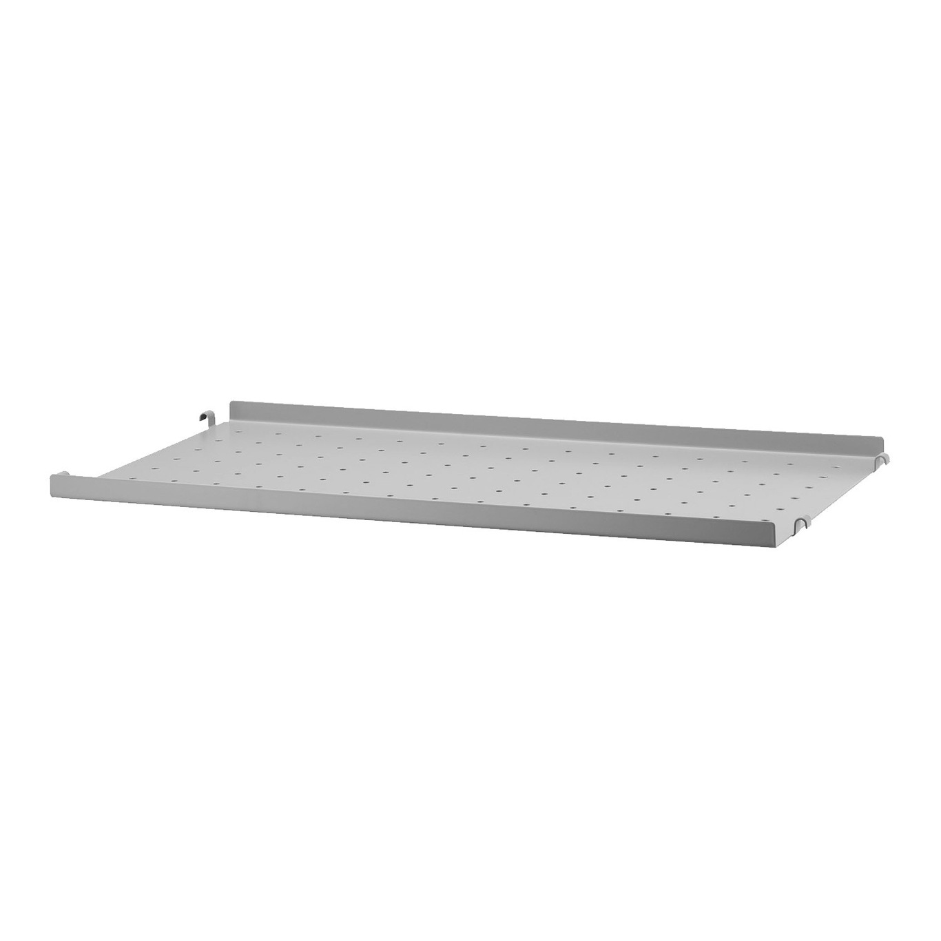 String Shelf With Low Edge Metal 30x58 cm, Grey