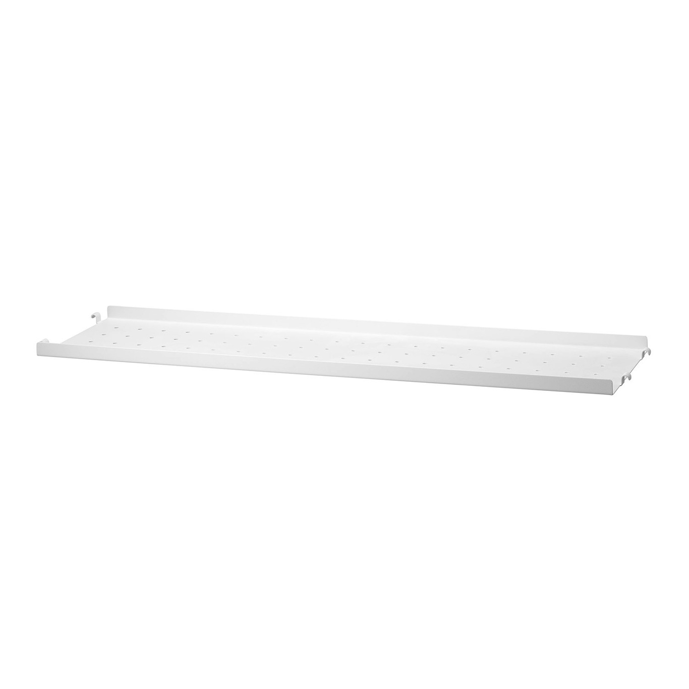 String Shelf With Low Edge Metal 20x78 cm, White