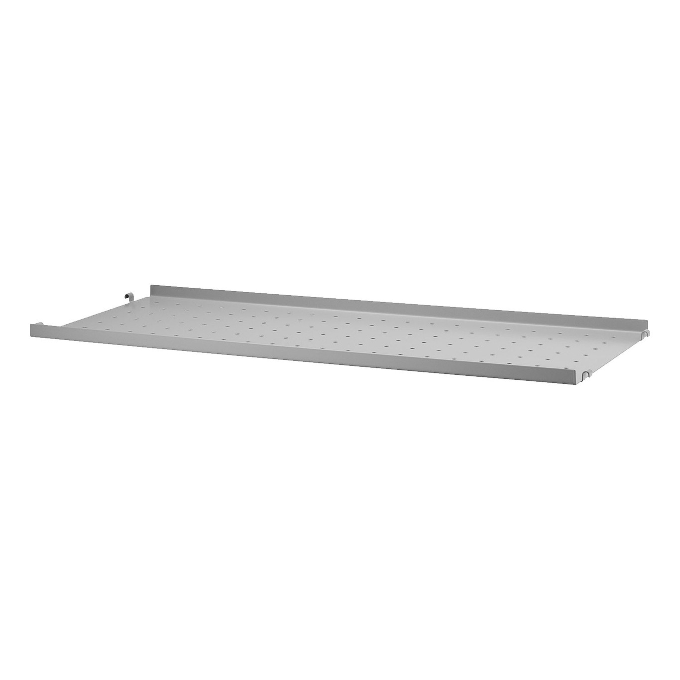 String Shelf With Low Edge Metal 30x78 cm, Grey