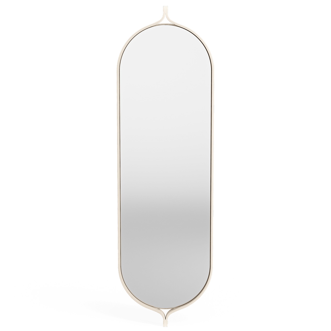 Comma Mirror 135 cm, White Pigmented