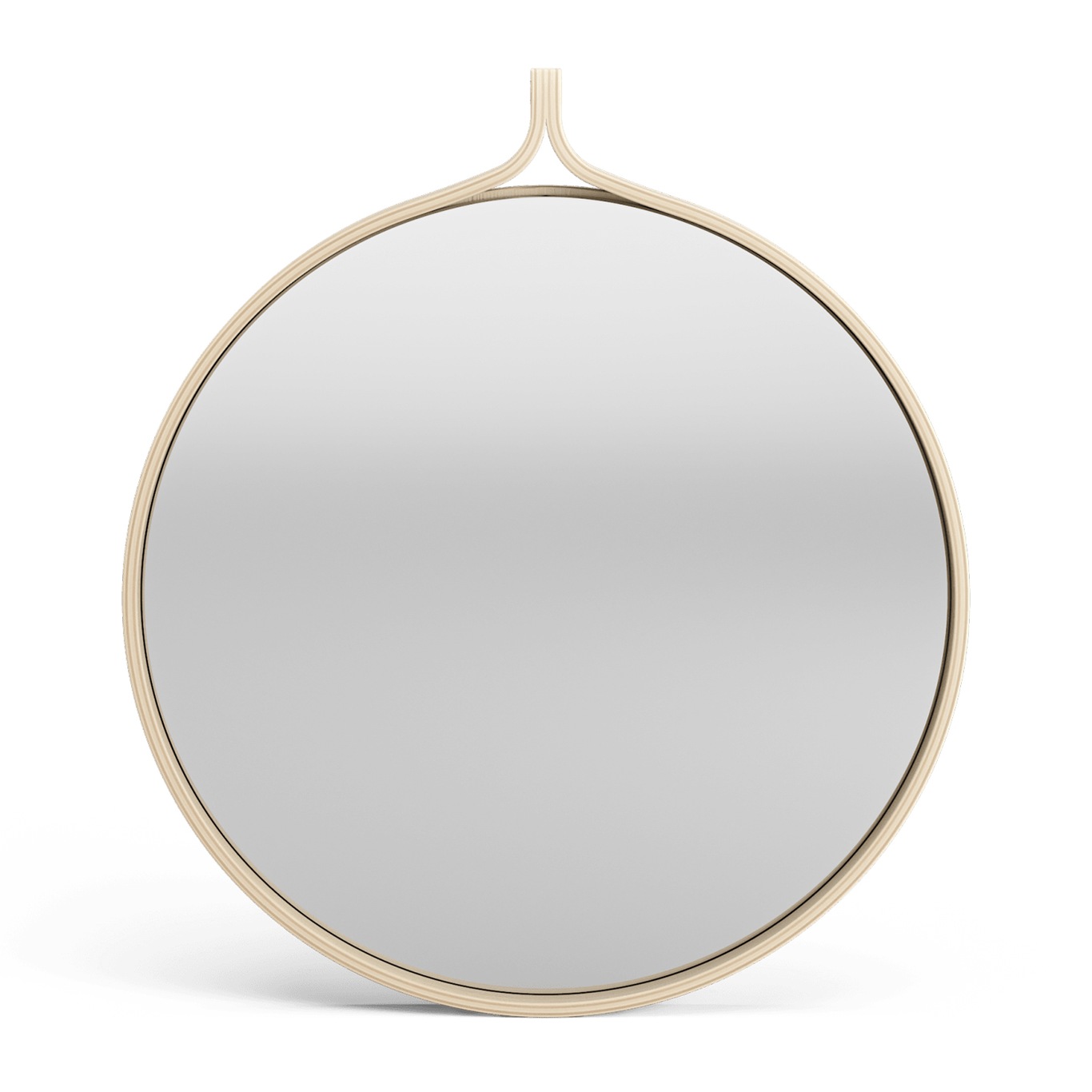 Comma Mirror Ø40 cm, Clear Lacquered