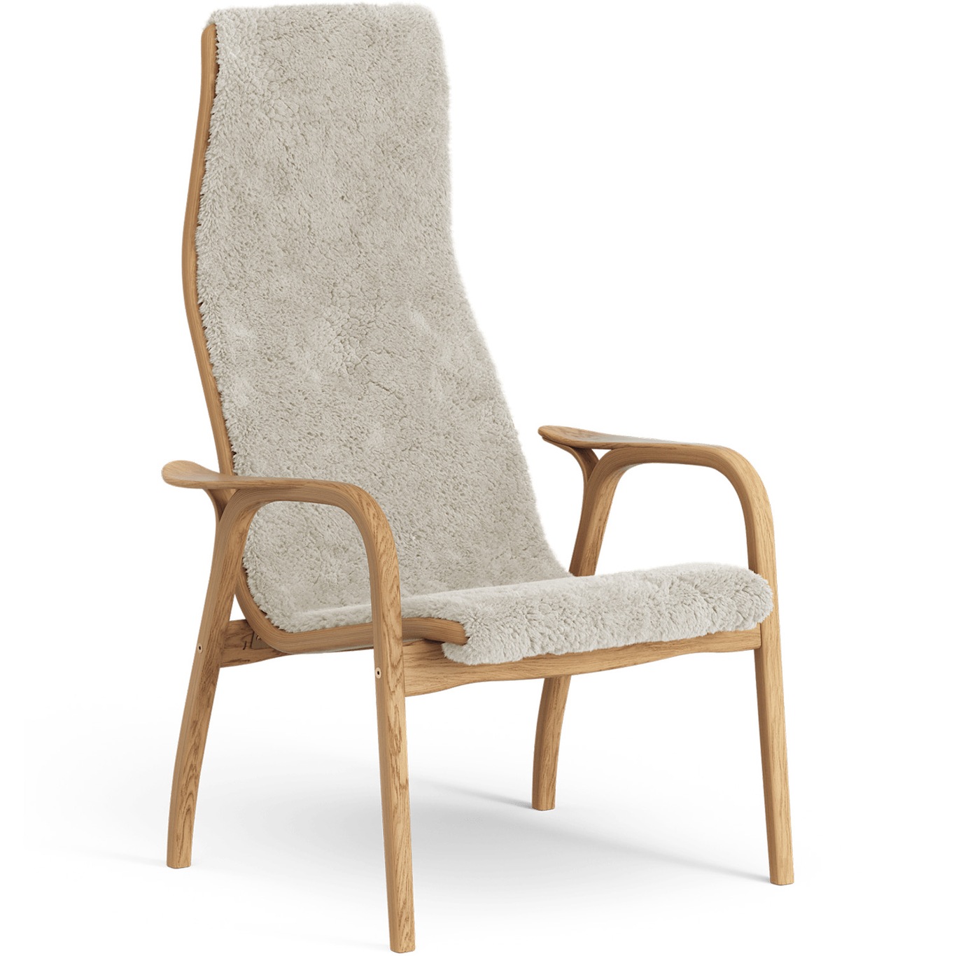 Lamino Chair Sheepskin/Oak, Moonlight