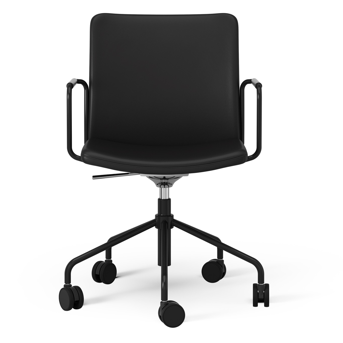 Stella Chair With Wheel Adjustable , Black / Black