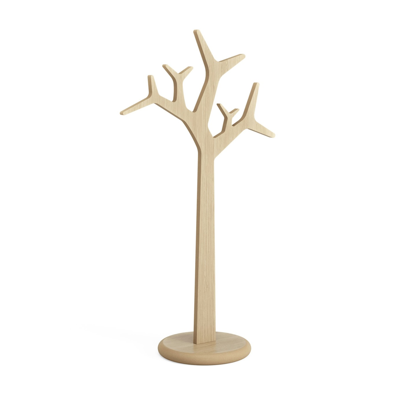 Tree Coat Rack 134 cm, Clear Lacquered