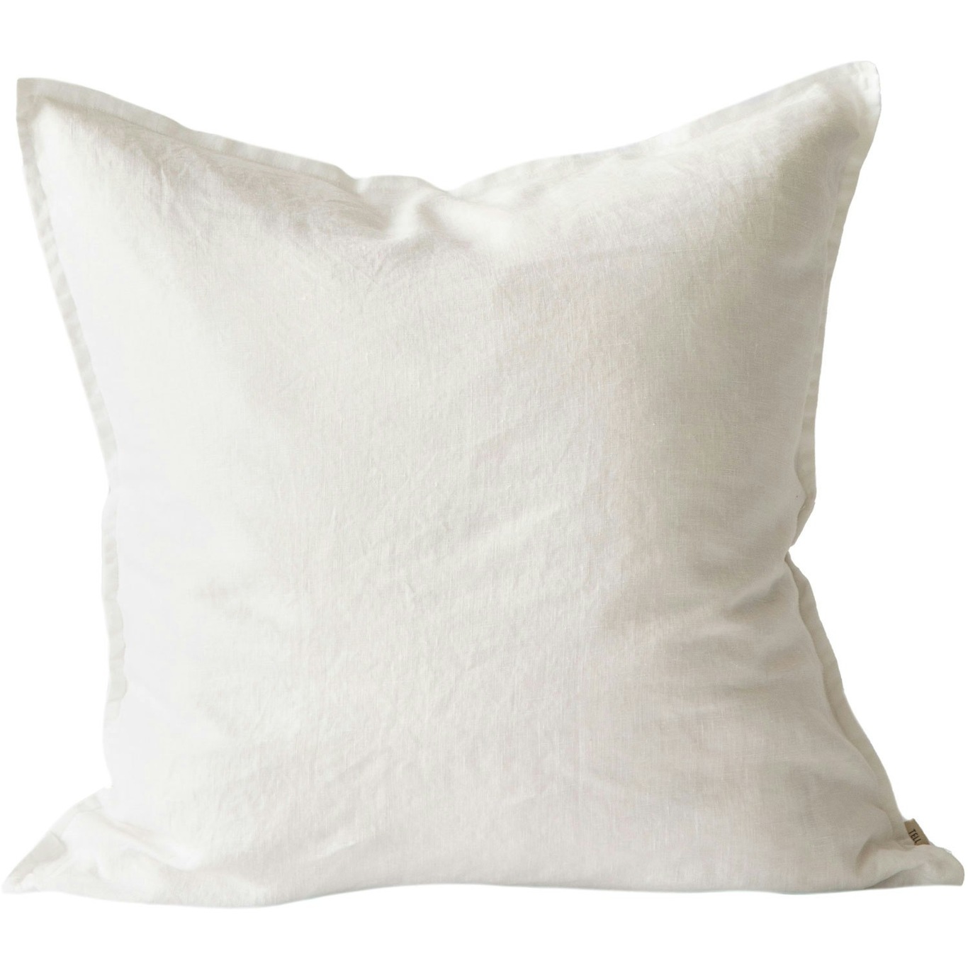 Linen Cushion Cover 50x50 cm, Bleached White