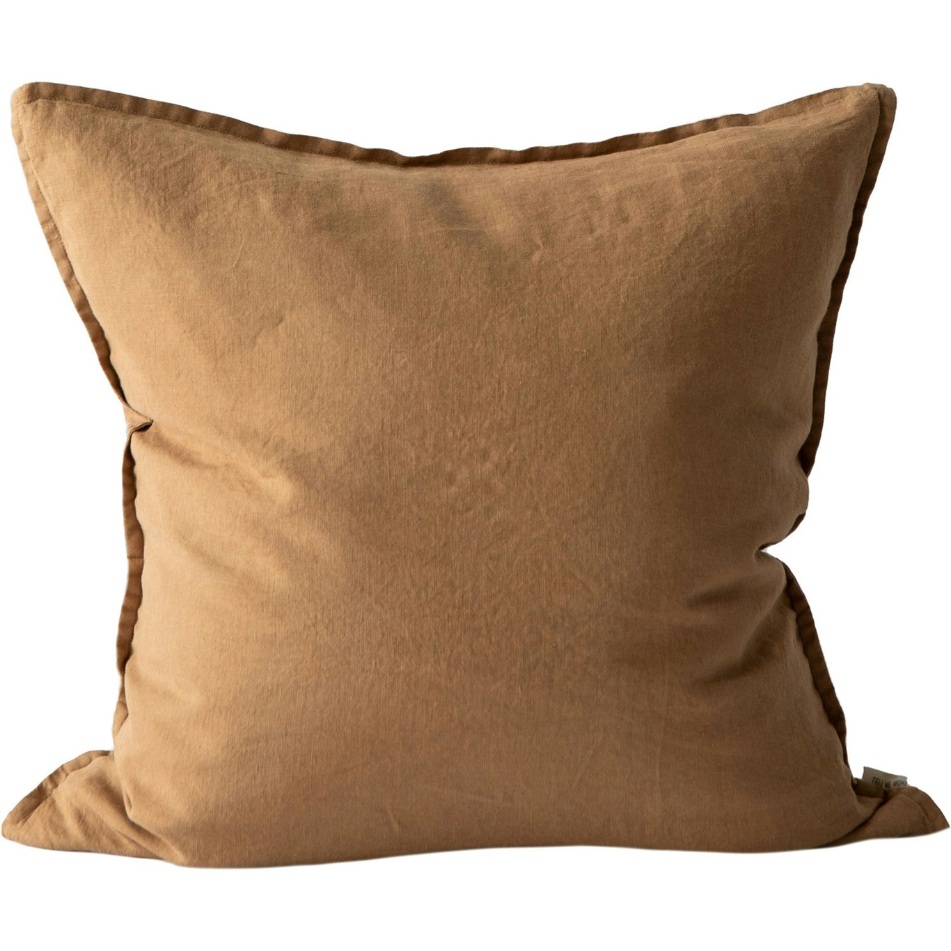 Linen Cushion Cover 50x50 cm, Hazelnut