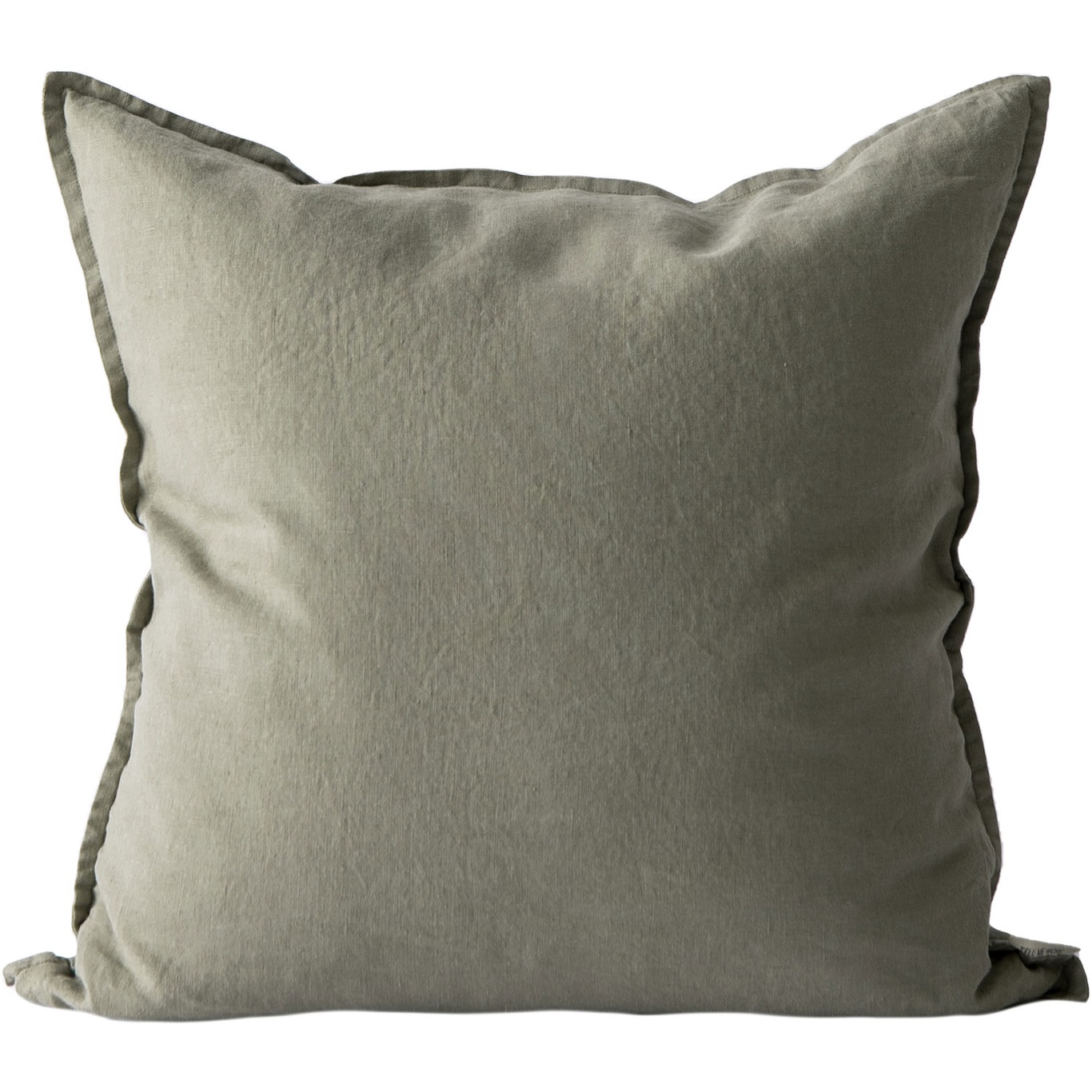 Linen Cushion Cover 50x50 cm, Olive