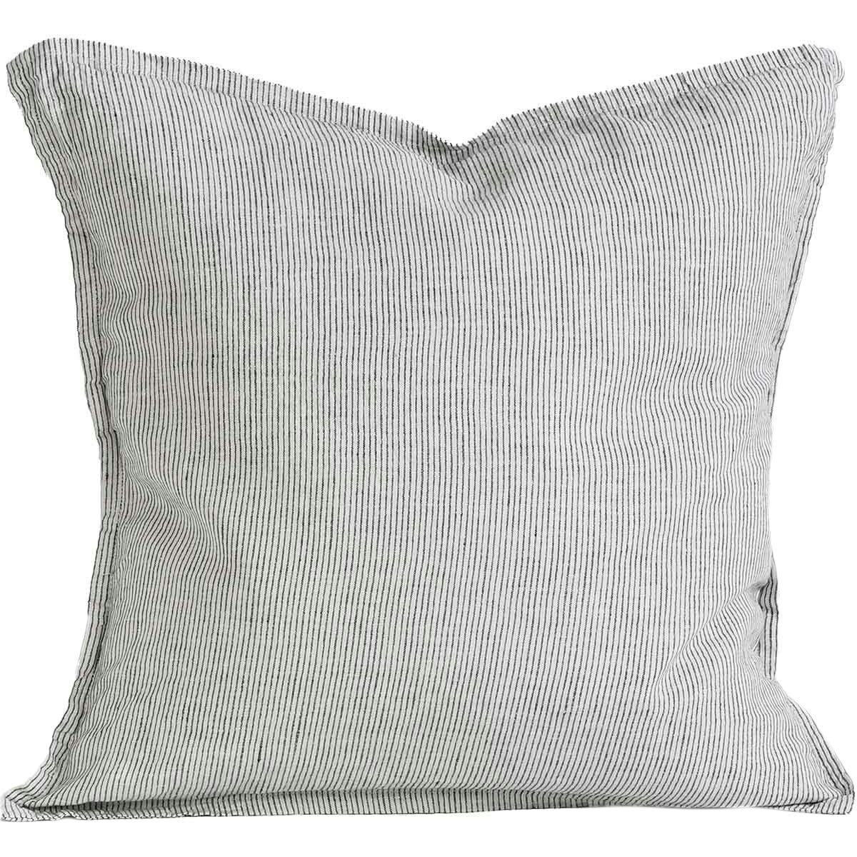 Linen Cushion Cover 50x50 cm, Pinstripe