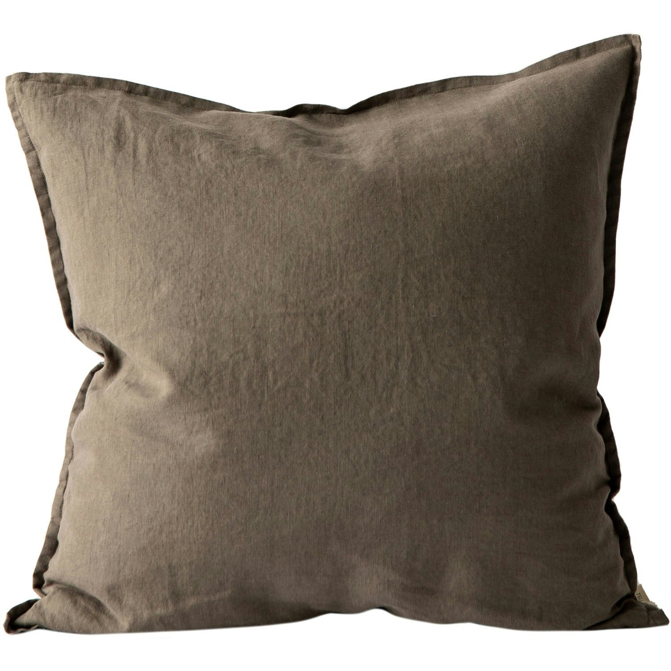 Linen Cushion Cover 50x50 cm, Taupe
