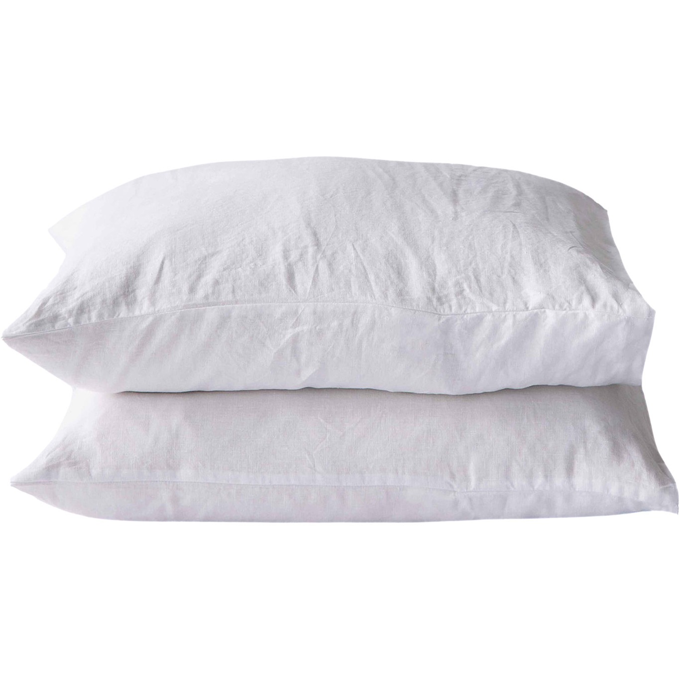 Linen Pillowcase 50x60 cm 2-pack, Bleached White
