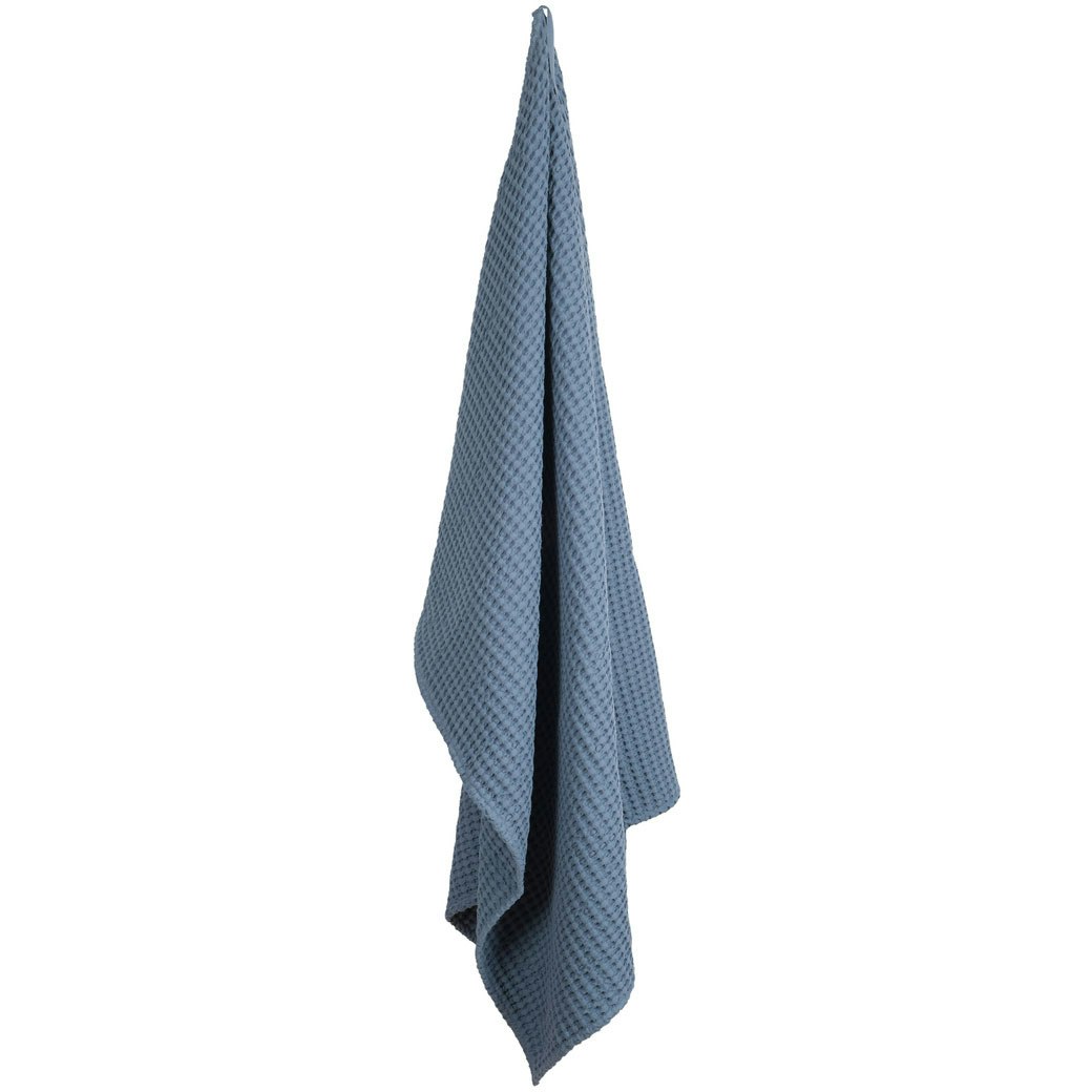 Big Waffle Towel / Blanket, Grey Blue