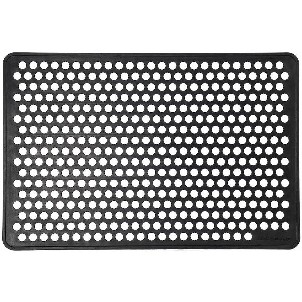 Tica Copenhagen Footwear Shoe Tray M - Door Mats Rubber Black - 00500