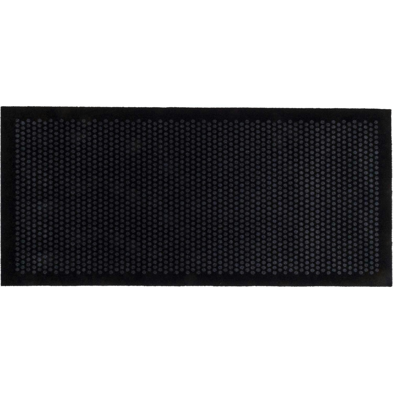 Dot Doormat 90x200cm, Black/Grey