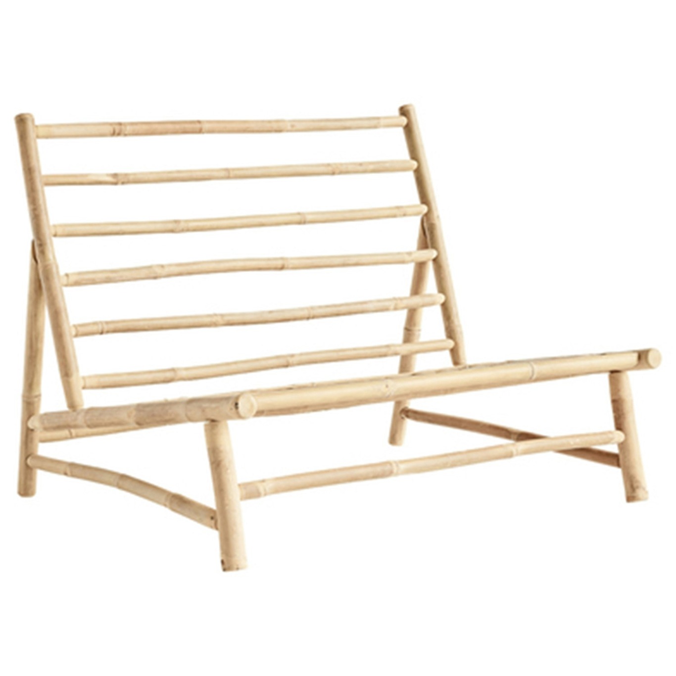 Lounge Chair Bamboo 100 cm, Nature