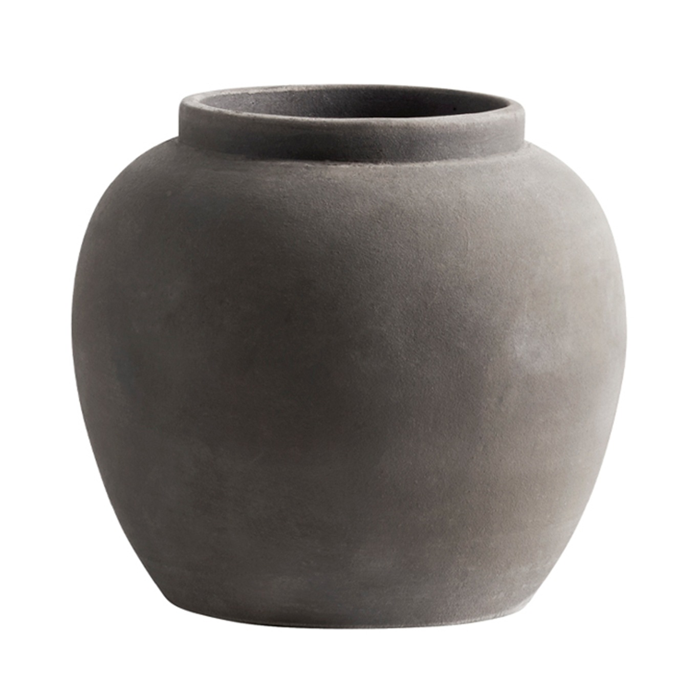 Jar Vase Pot 17 cm, Smoke