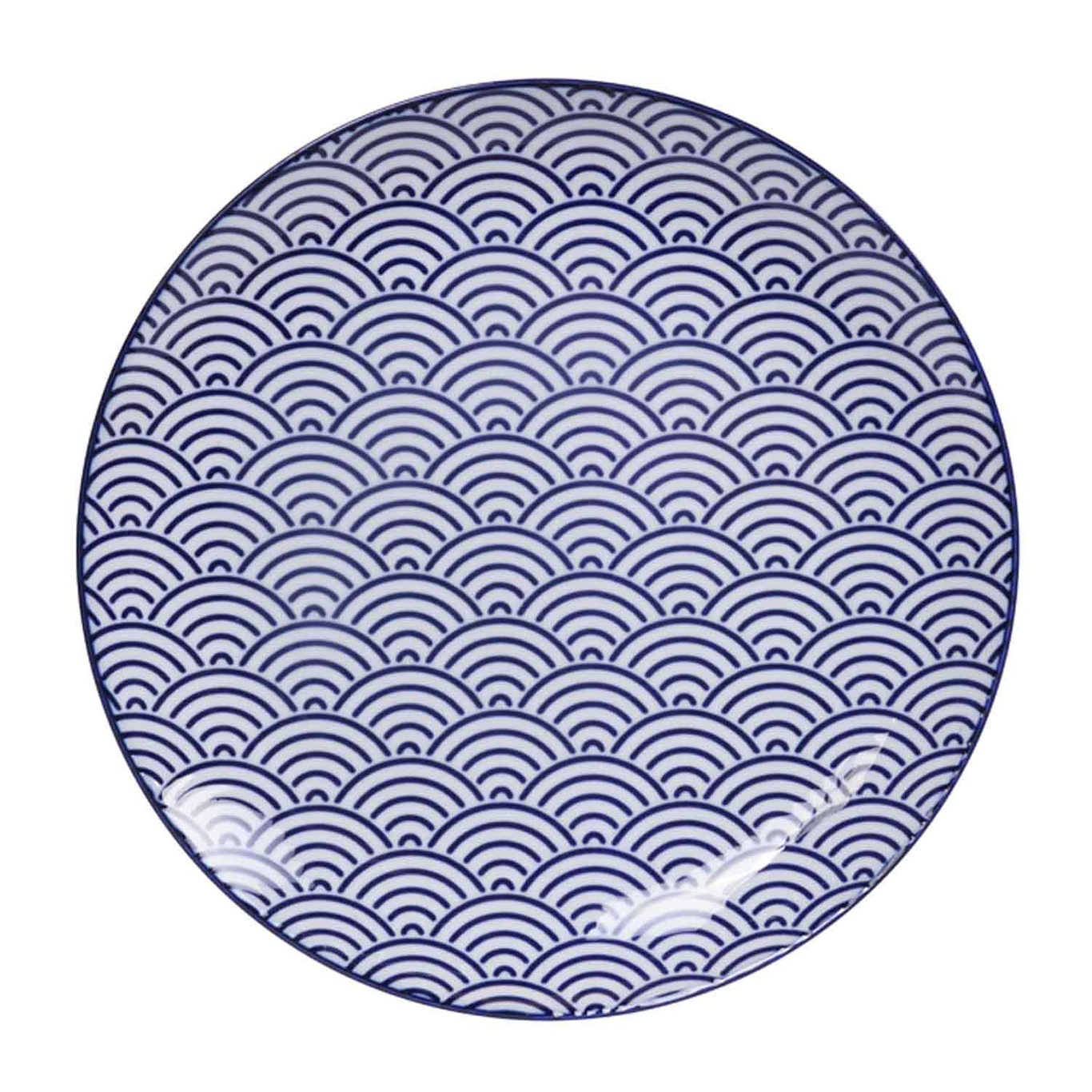 Nippon Blue Plate 20,6 cm, Wave