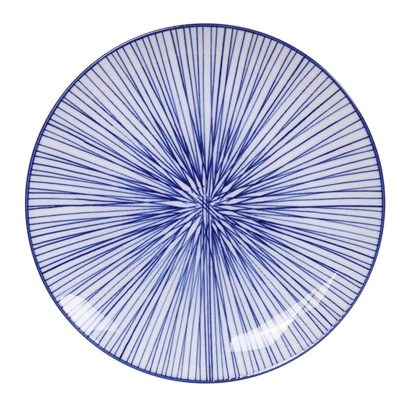 Nippon Blue Plate 25,7 cm, Lines