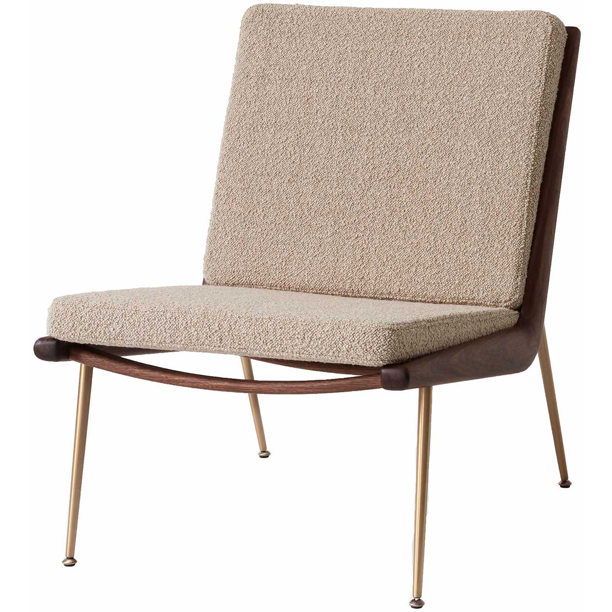 Boomerang HM1 Lounge Chair, Walnut / Karakorum 003