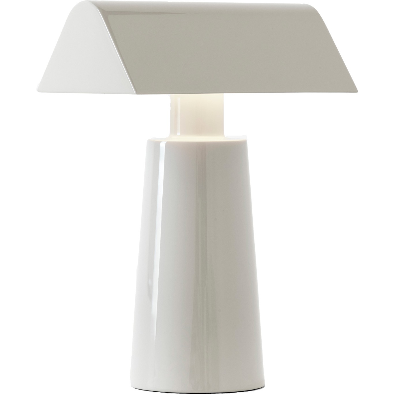 Caret MF1 Table Lamp Portable, Silk Grey