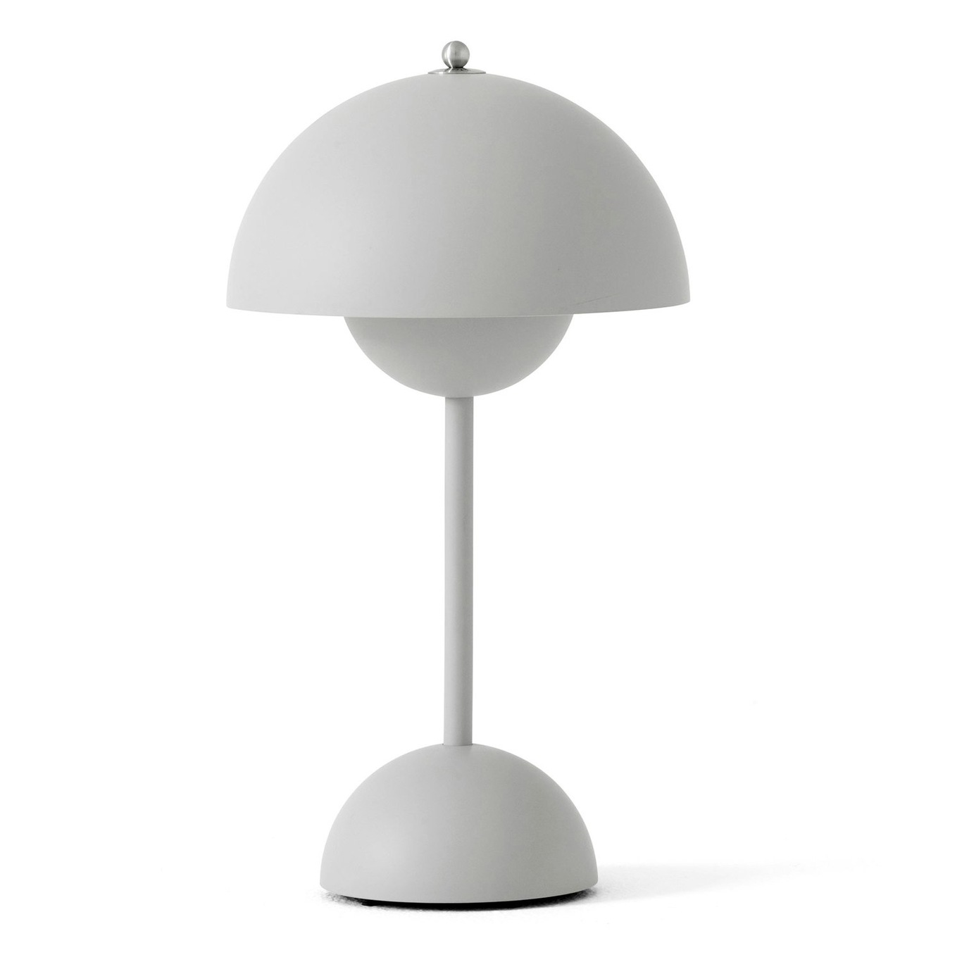 Flowerpot VP9 Table Lamp Portable, Matte Light Grey