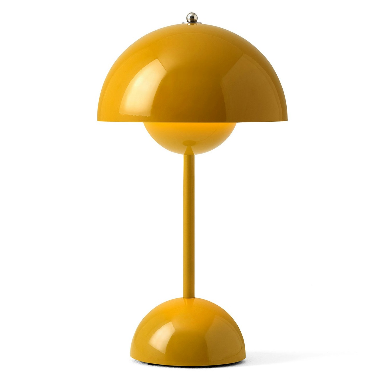 Flowerpot VP9 Table Lamp Portable, Mustard
