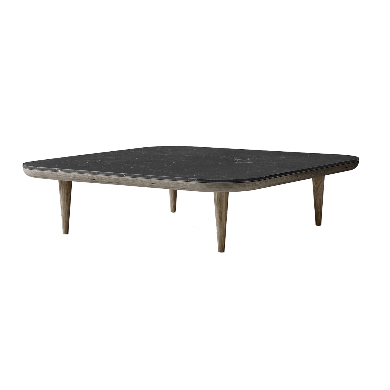 Fly Coffee Table SCll, Smoked Oiled Oak / Black Marble