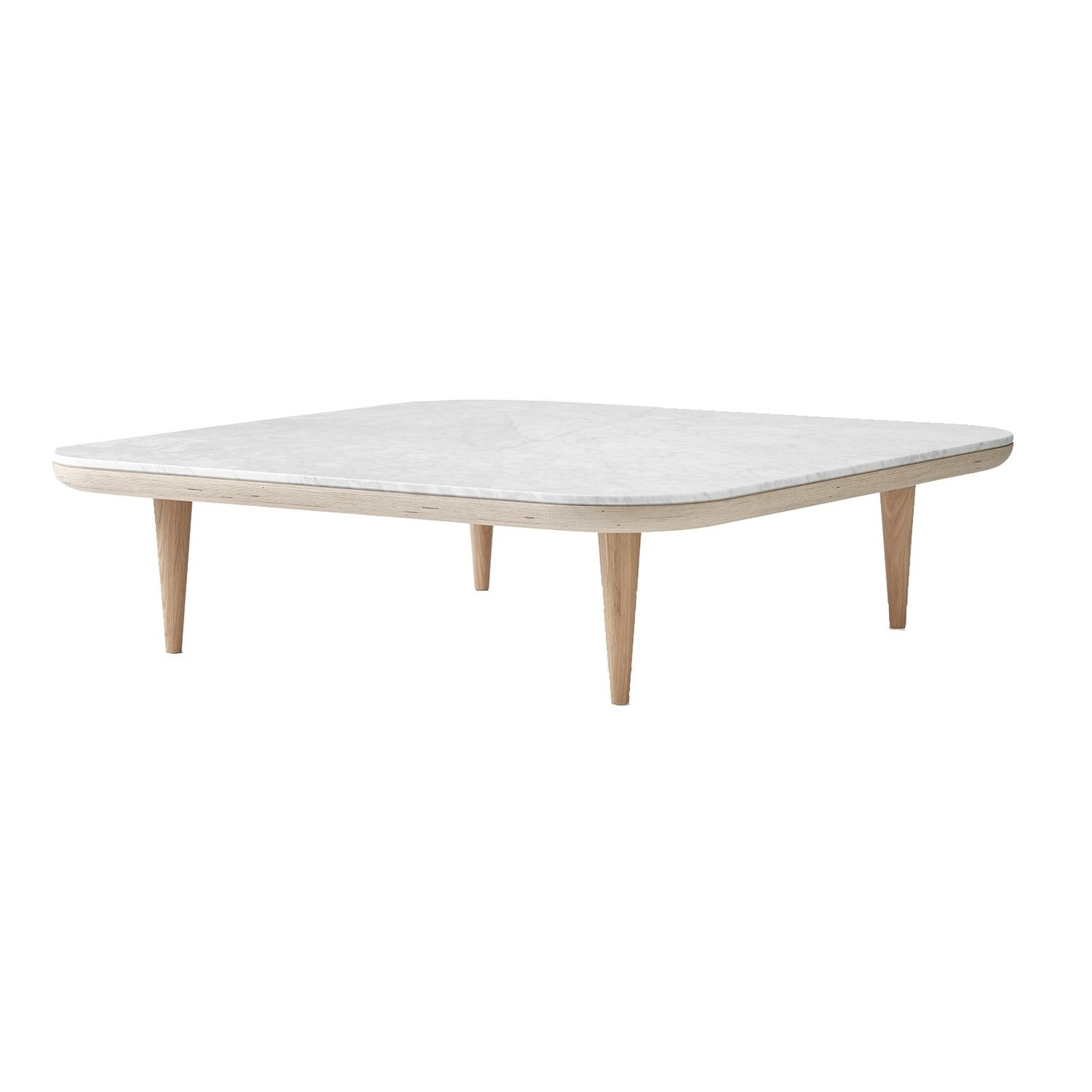 Fly Coffee Table SCll Oiled Oak / White Marble