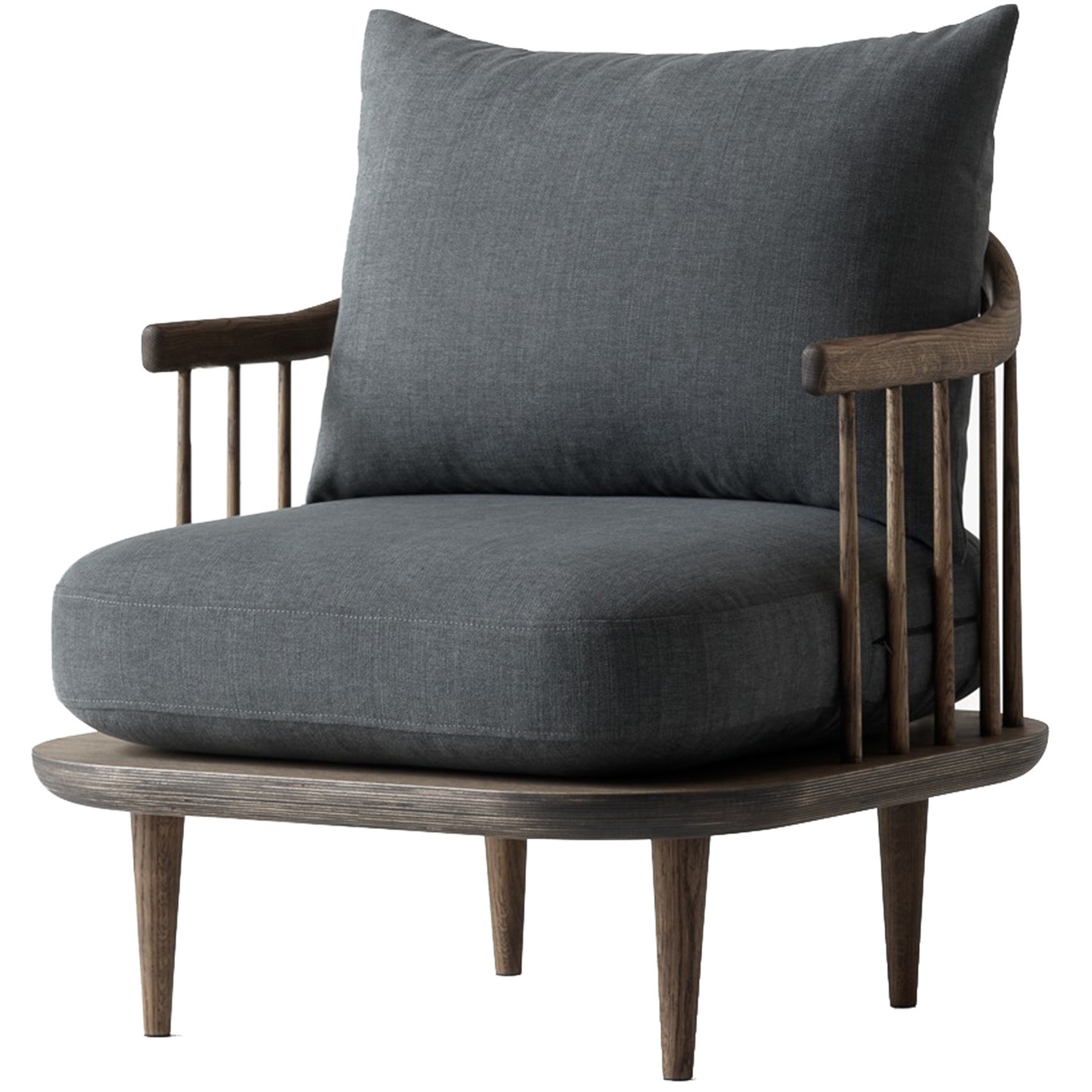 Fly Sc10 Armchair, Smoked Oiled Oak / Hot Madison 093