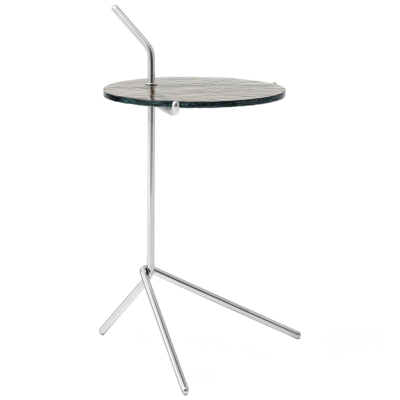 Halten SH9 Side Table Ø32 cm, Smoked Glass / Stainless Steel