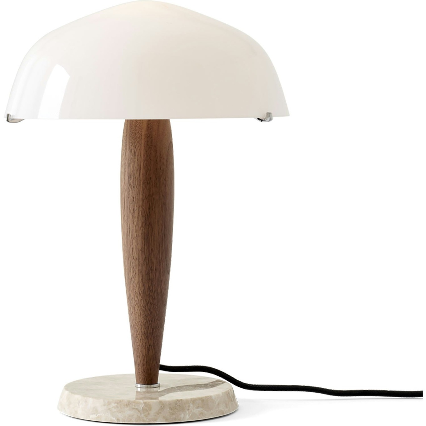 Herman SHY3 Table Lamp, Creme/Walnut