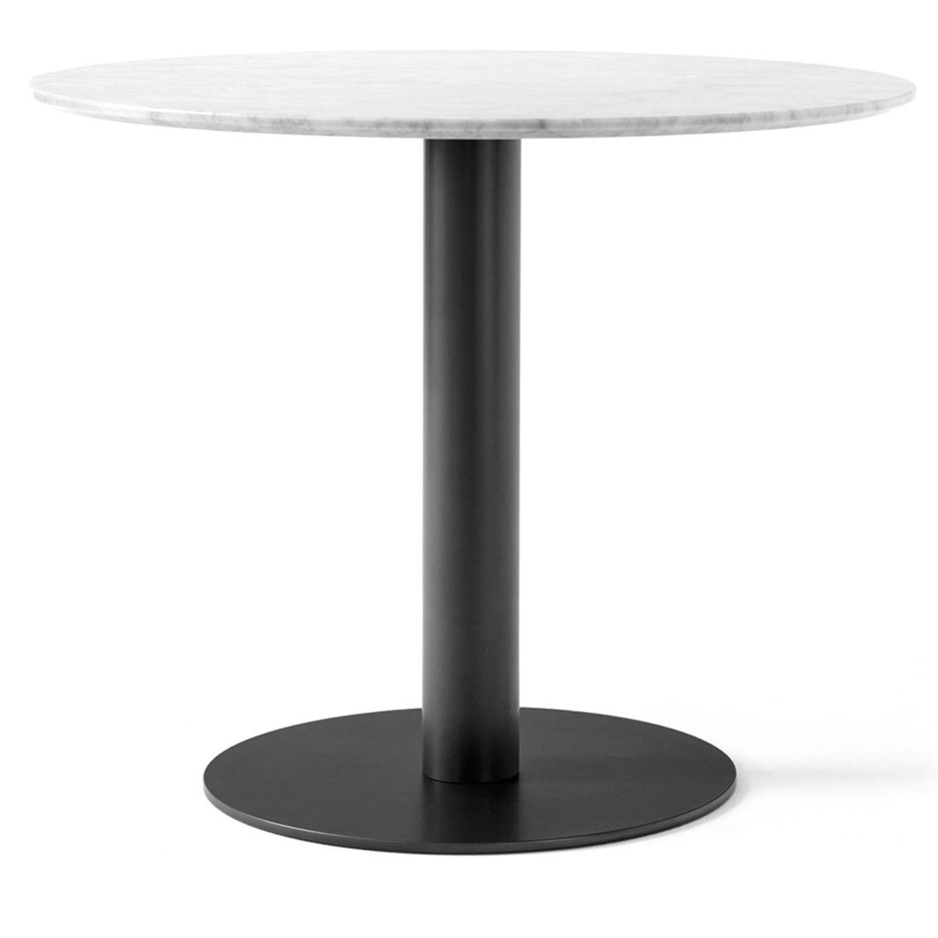 In between SK18 Table 90cm, White Marble / Black