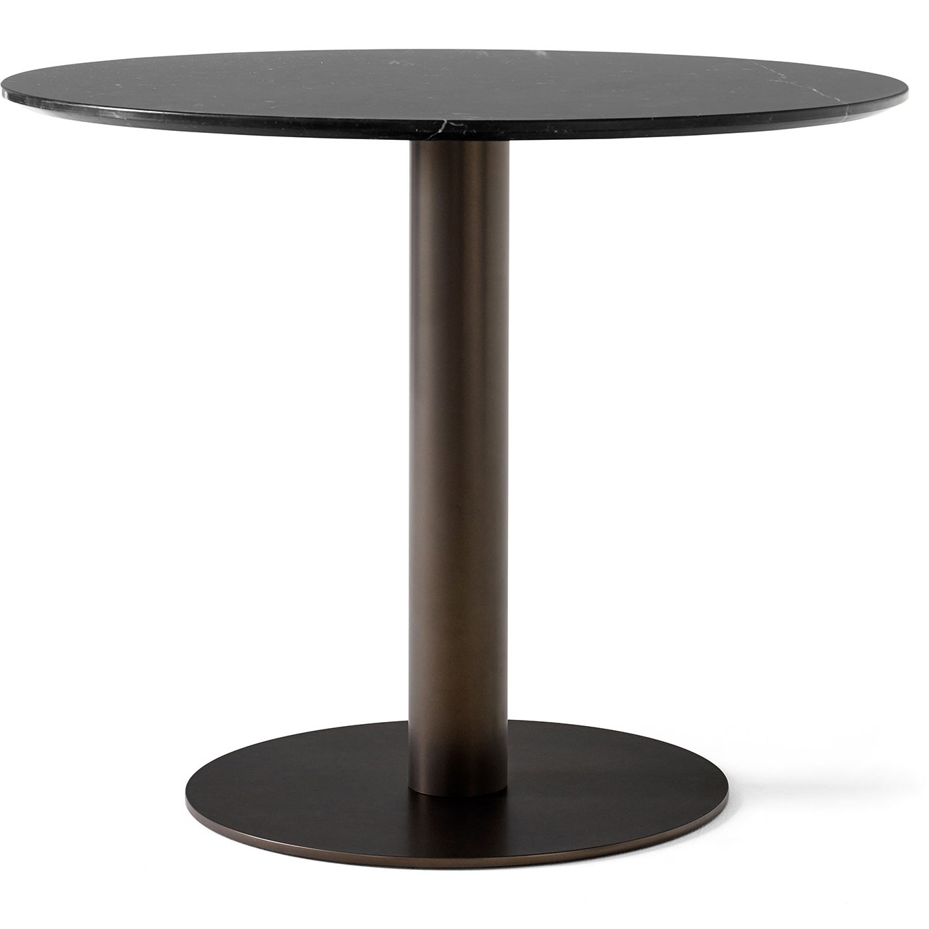 In between SK18 Table 90cm, Black Marble / Bronzed