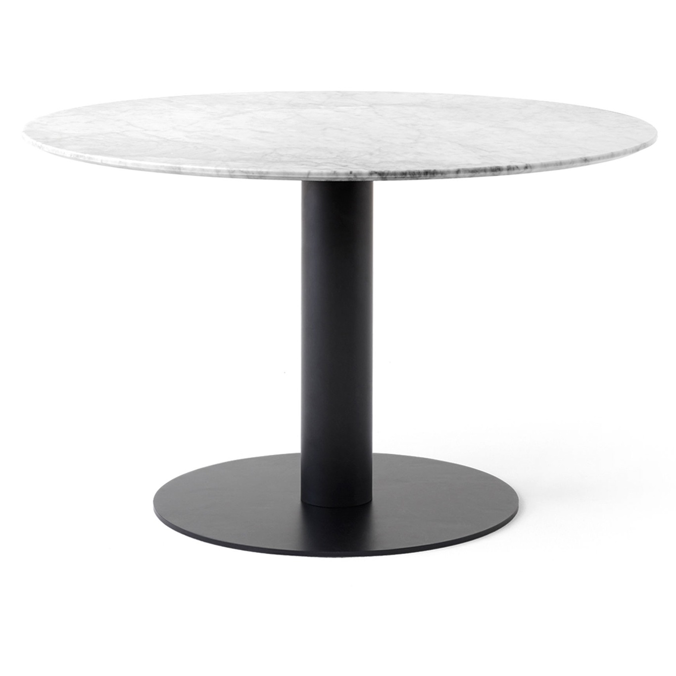 In Between SK19 Table 120cm, White Marble / Black