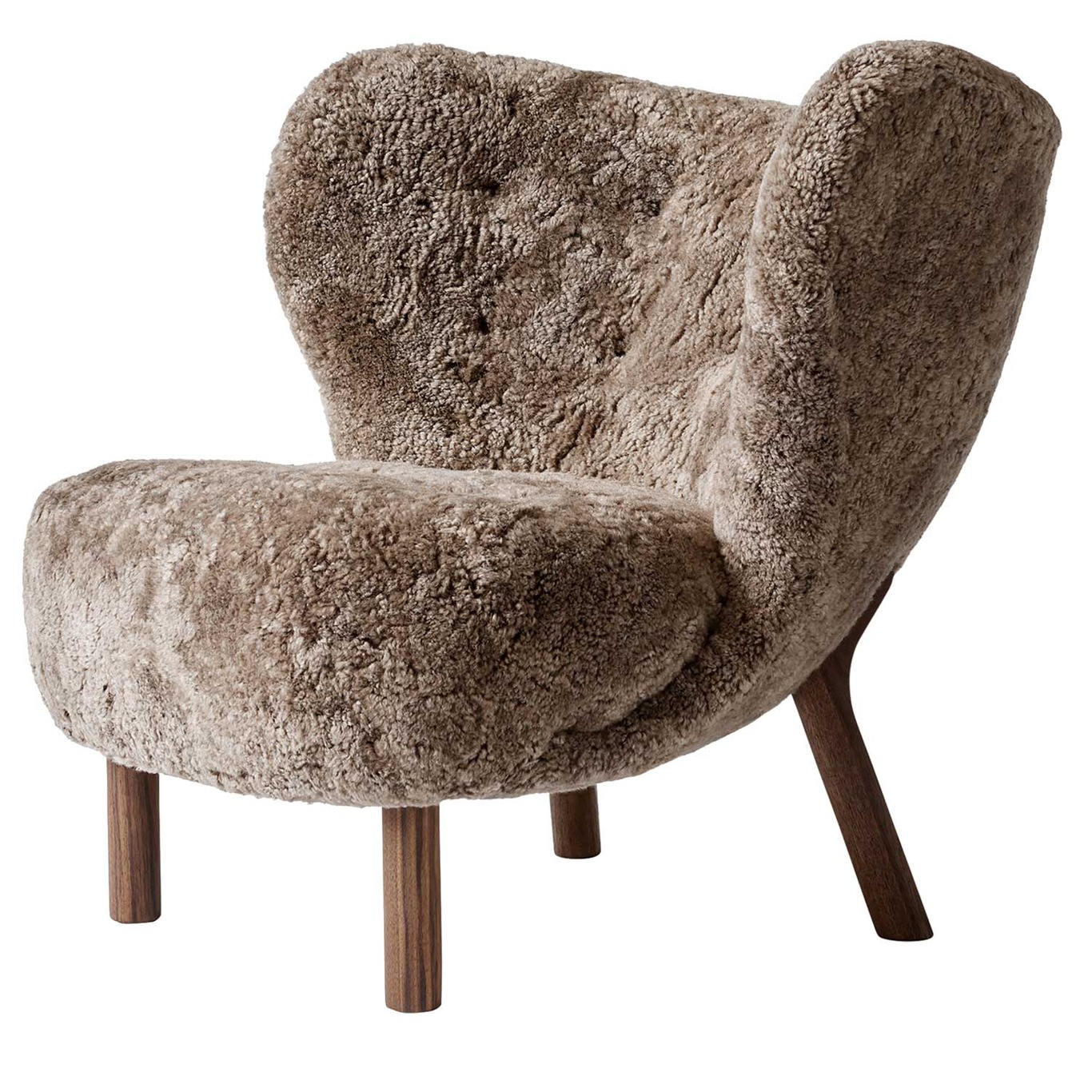 Little Petra Lounge Chair Vb1, Oiled Walnut / Sheepskin Sahara