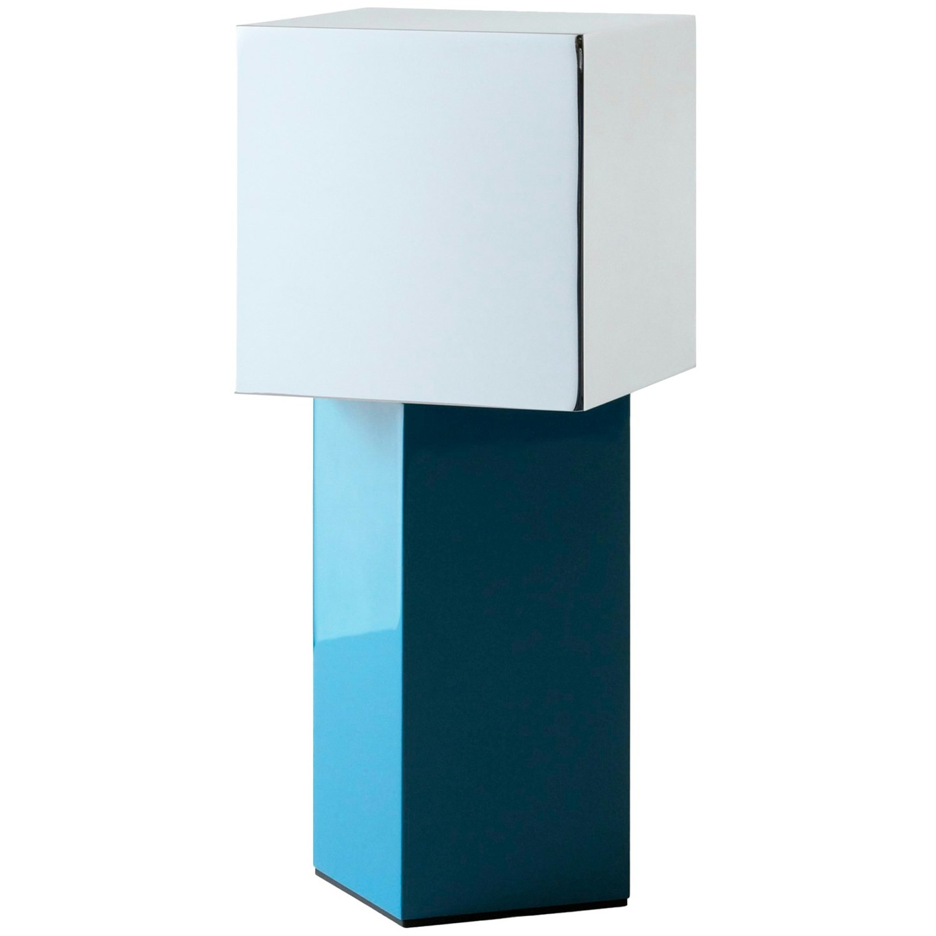 Pivot ATD7 Portable Table Lamp, Blue/Silver