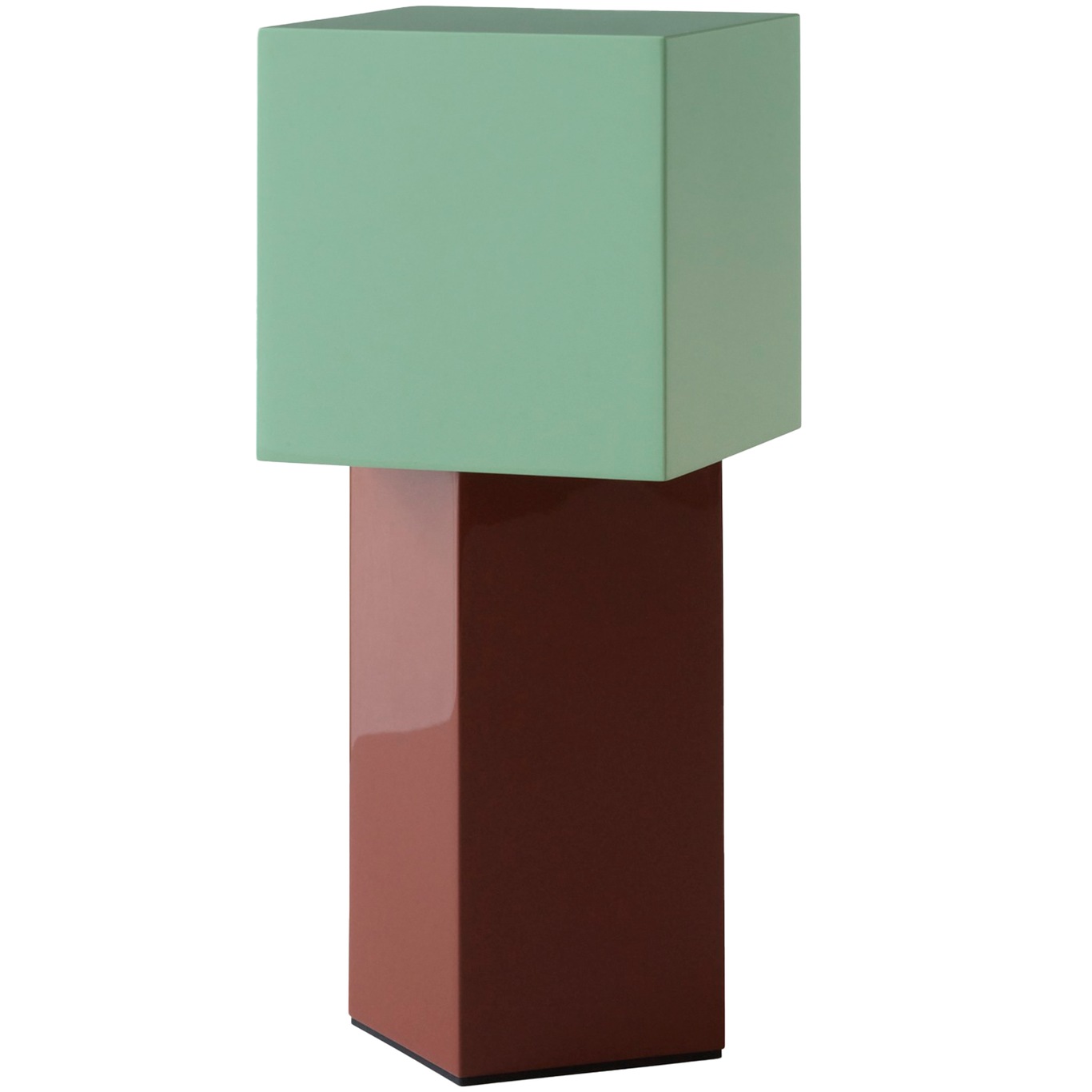 Pivot ATD7 Portable Table Lamp, Rusty Red/Mint