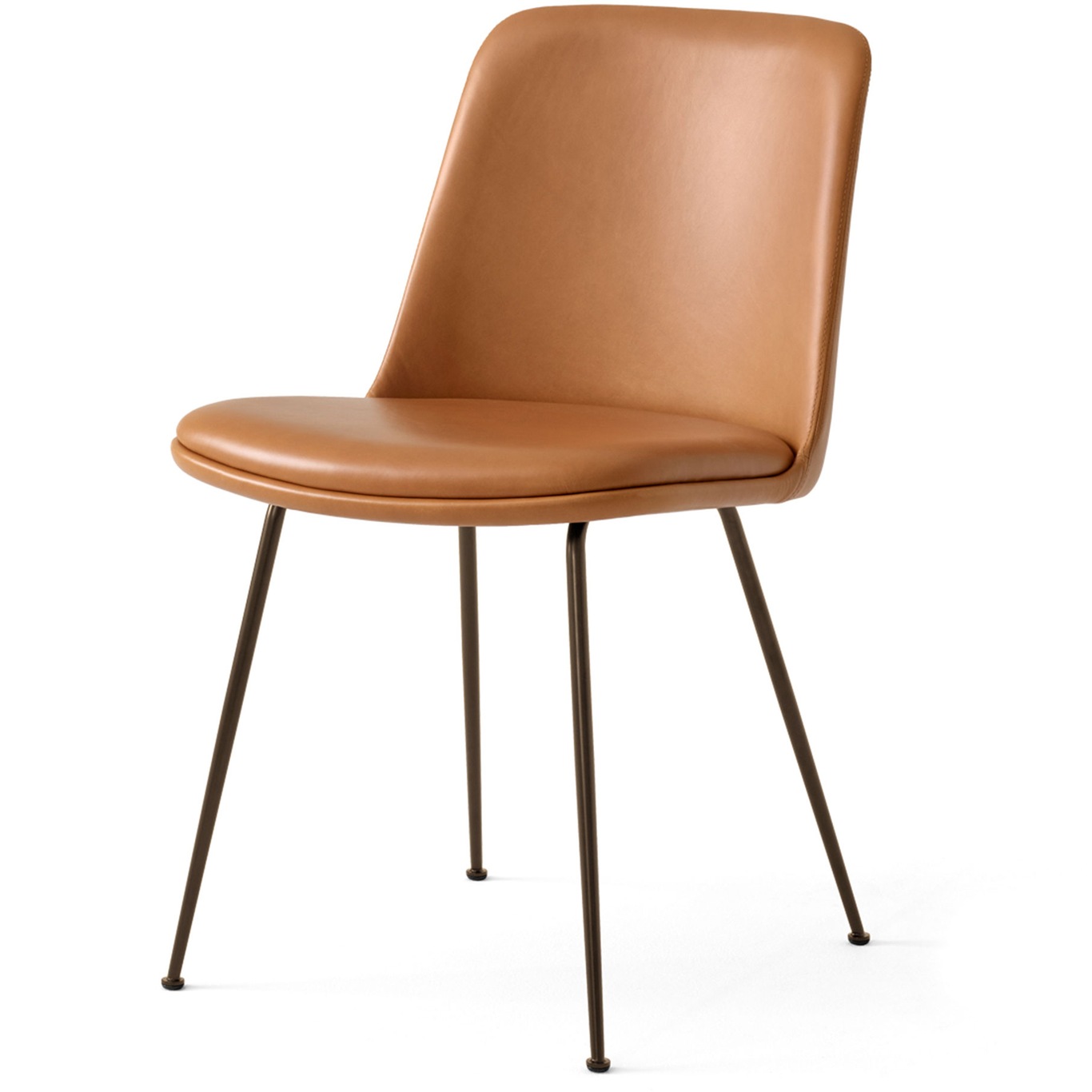 Rely Chair HW9, Bronzed / Silk 0250 Cognac
