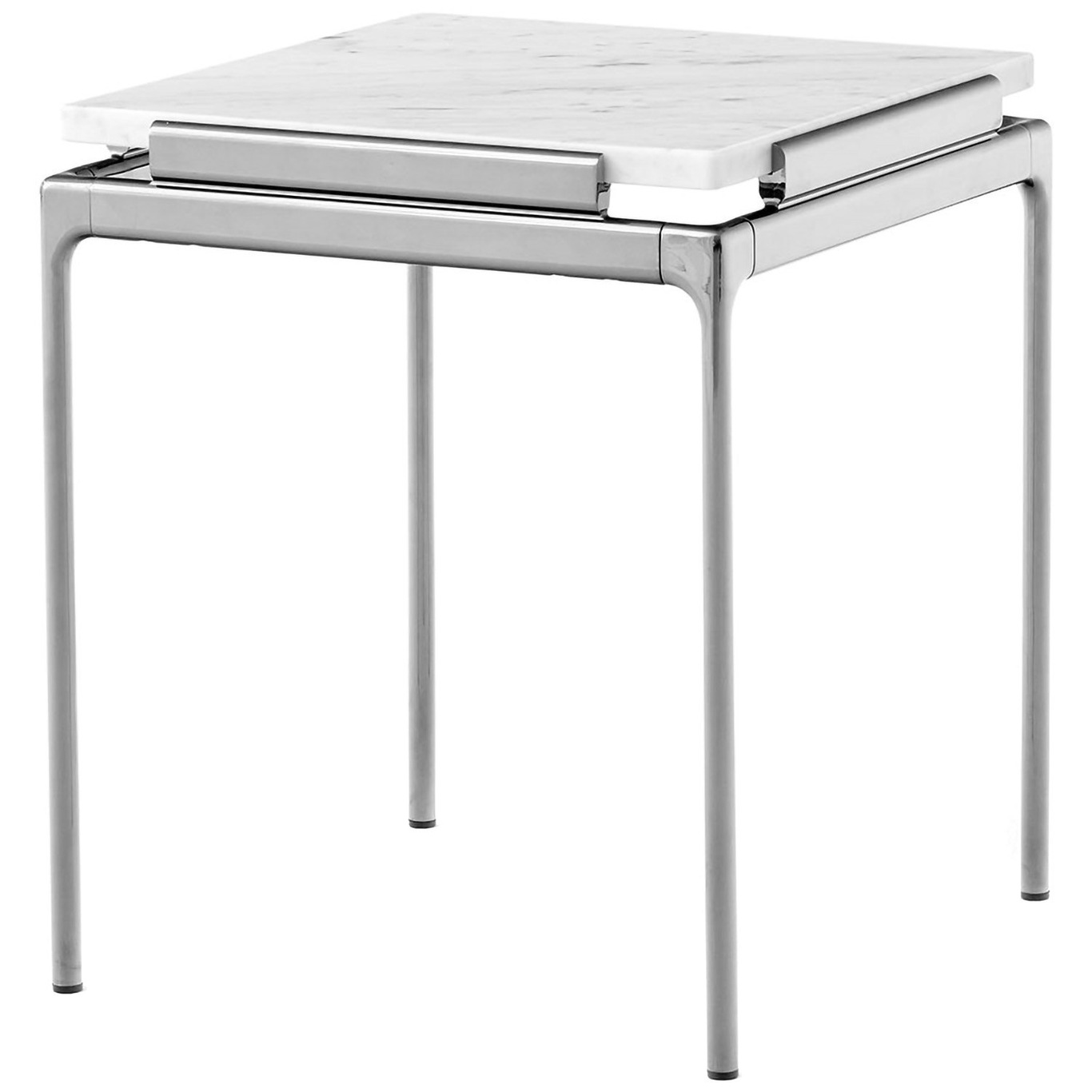 Sett LN11 Side Table 40x40 cm, Bianco Carrera