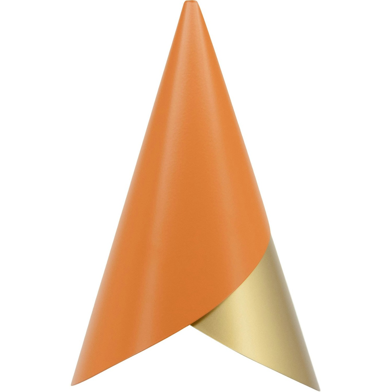 Cornet Lampshade, Brass / Orange