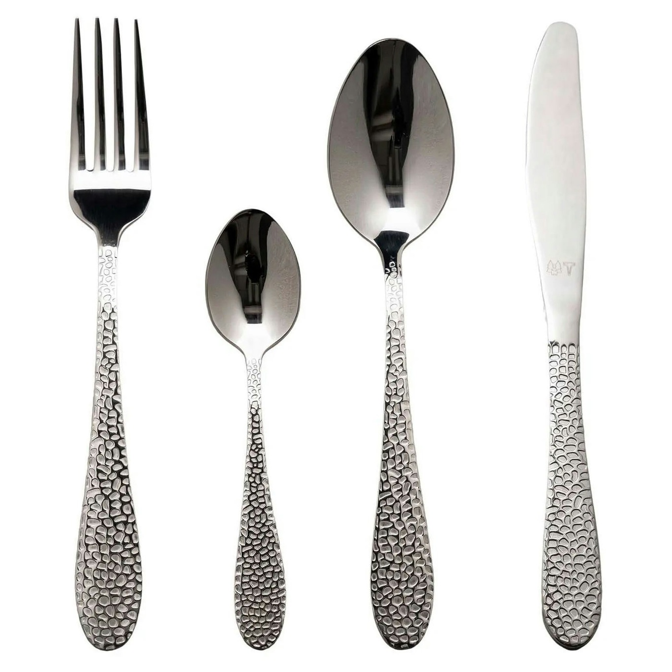 Cutlery Set 16 Pieces, Gray Foot