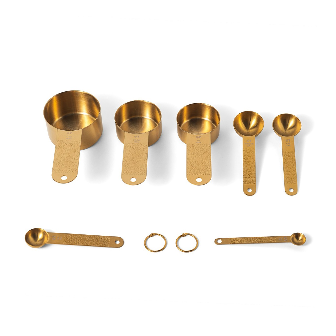 Frost Measuring Cups 7 Pieces, Brass