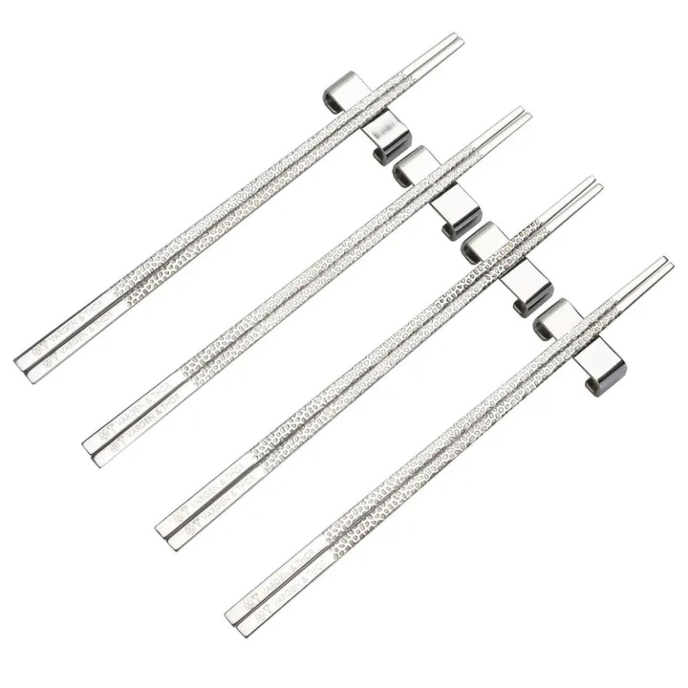 Kito Chopsticks 4-pack, Silver