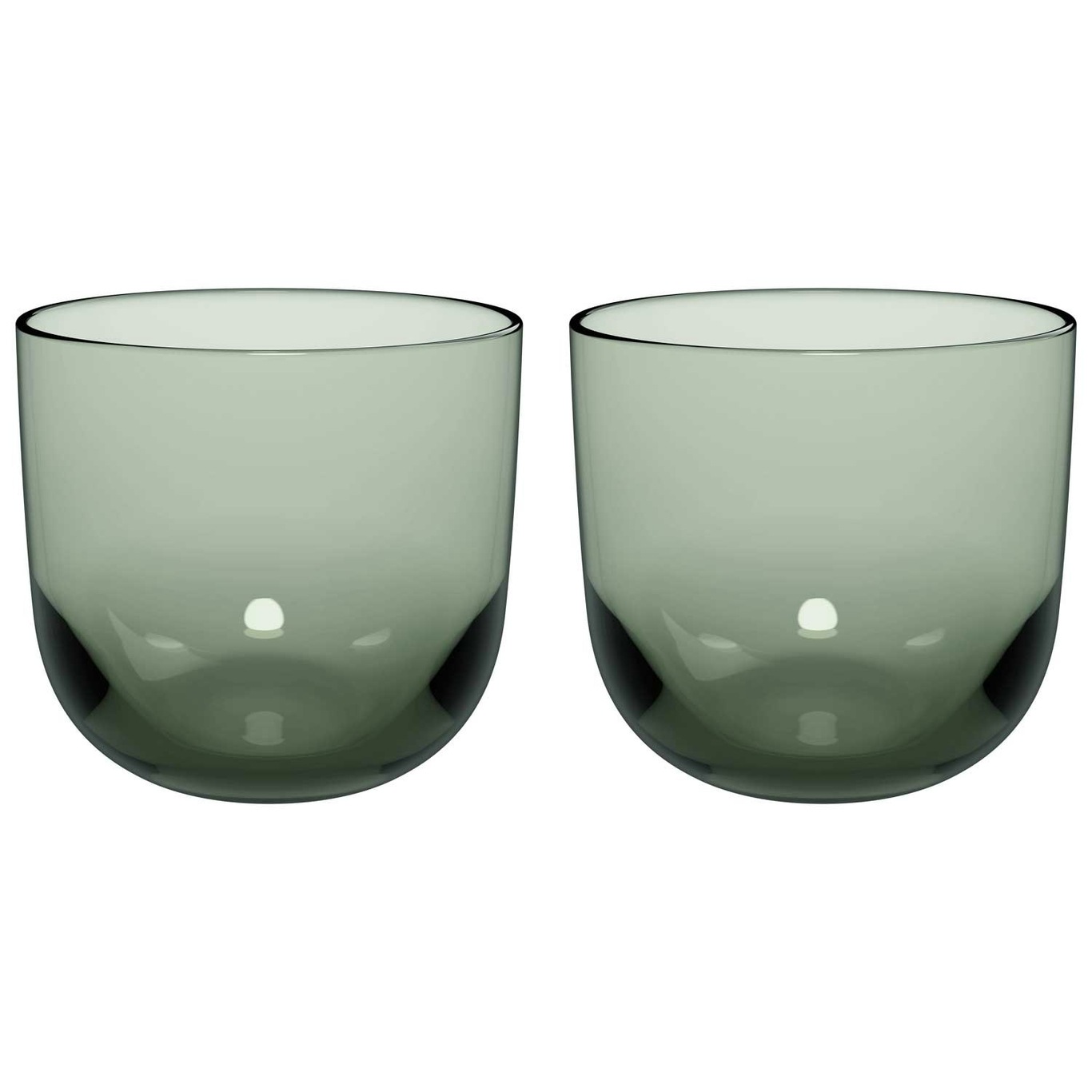 Like Water Glass 2-pack, Sage