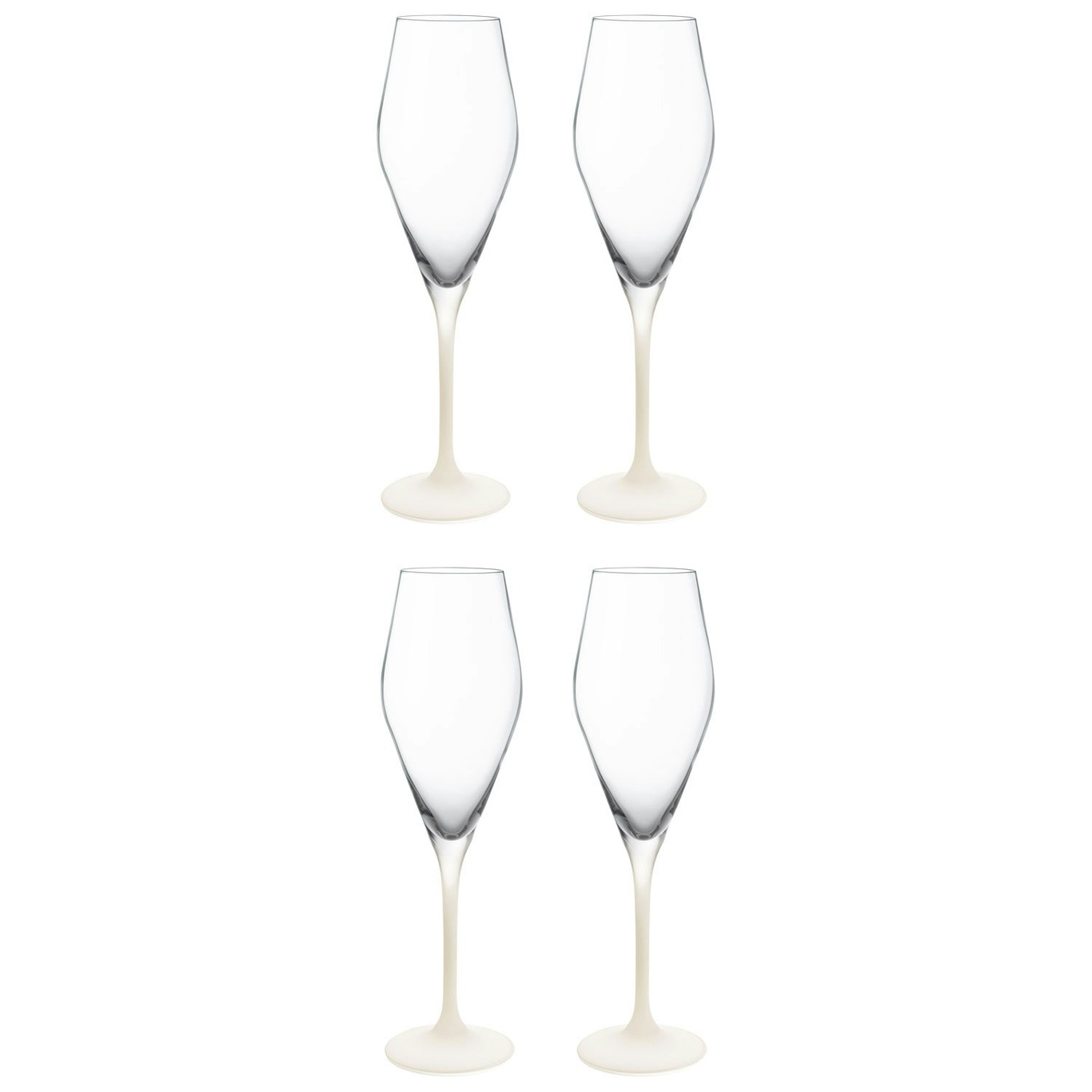 Manufacture Rock Champagne Glass 26 cl 4-pack, White