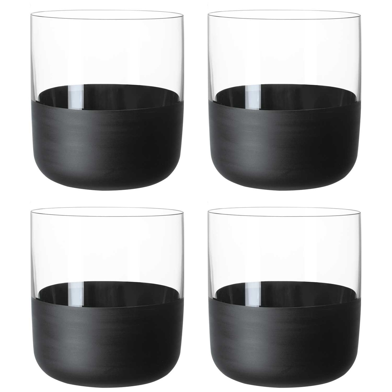 Manufacture Rock Shot Glasses 4 cl 4-pack, Black