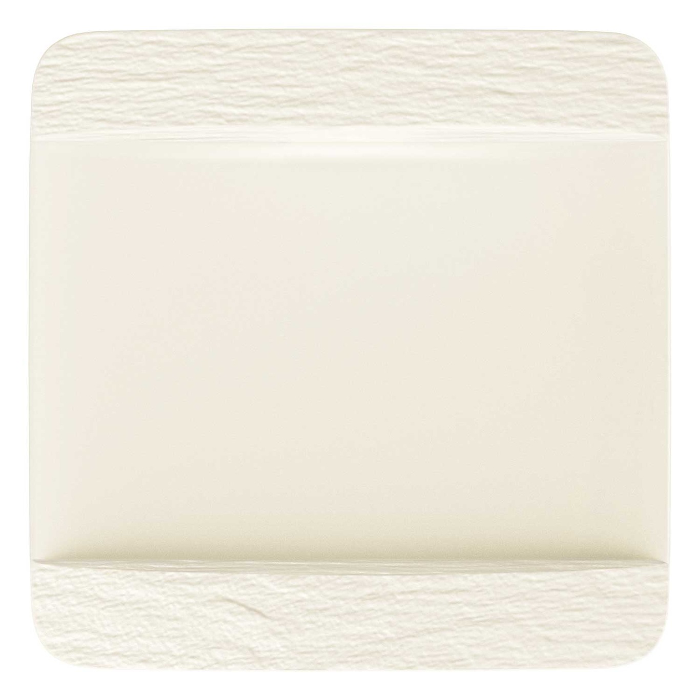 Manufacture Rock Squared Plate, White 28 cm