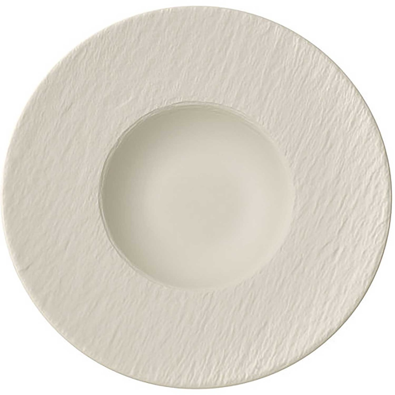 Manufacture Rock Blanc Pasta Plate 28 cm