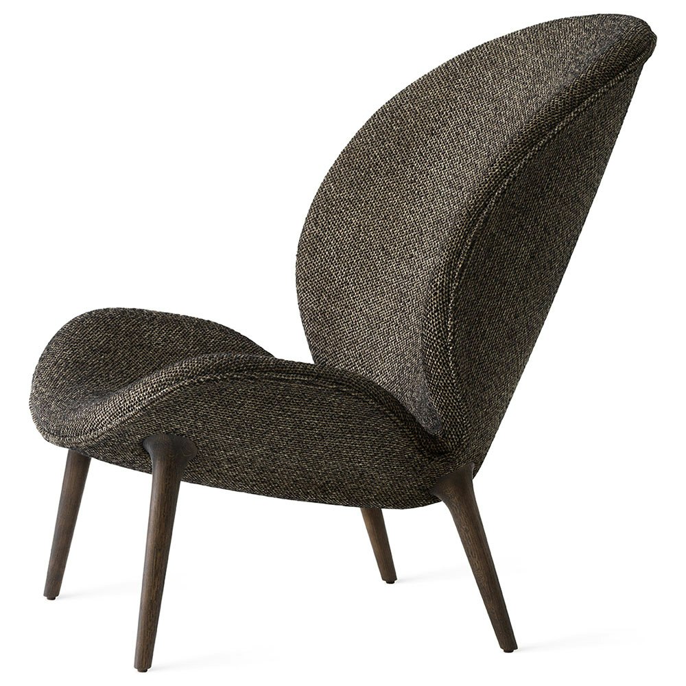 466 Lodge Lounge Chair, Patent Dark Oak / Safire 001